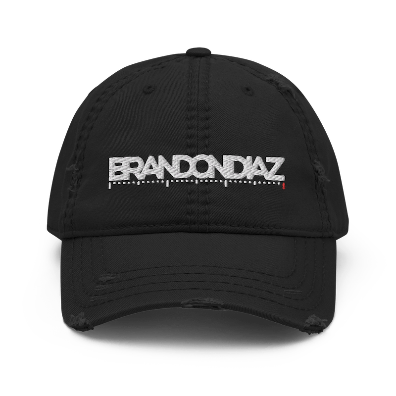 "Brandon Diaz" Distressed Cap in Black