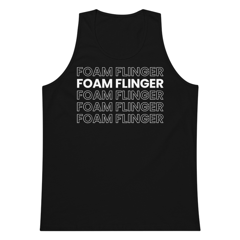 "Foam Flinger" Loose Tank in Black