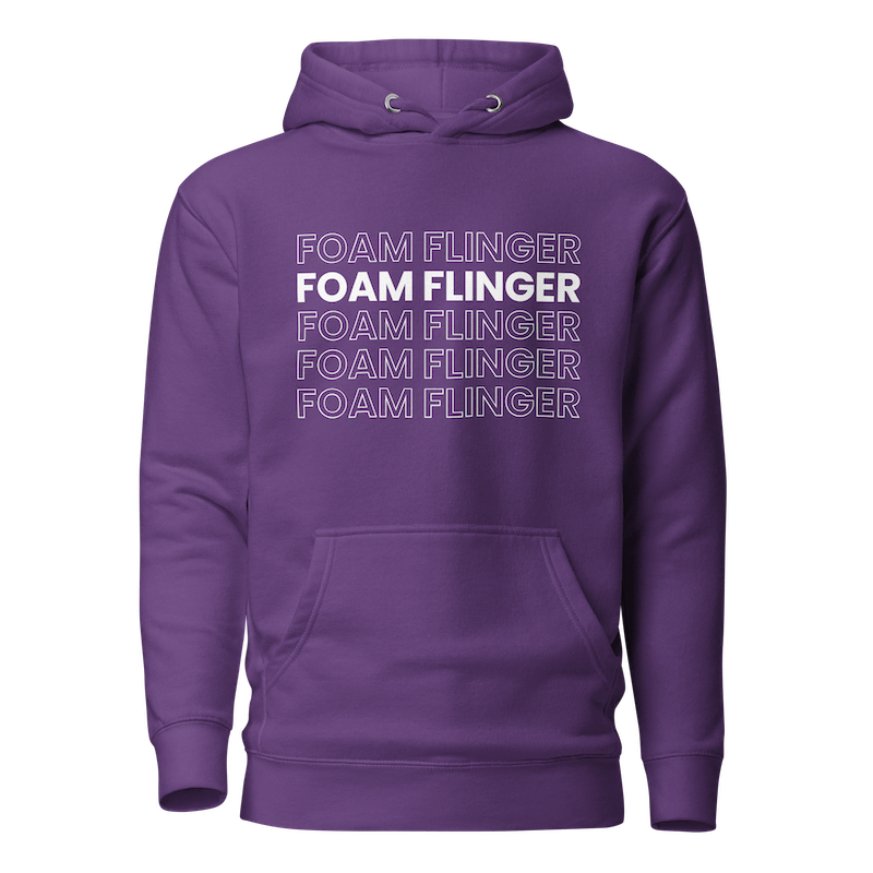"Foam Flinger" Hoodie in Purple