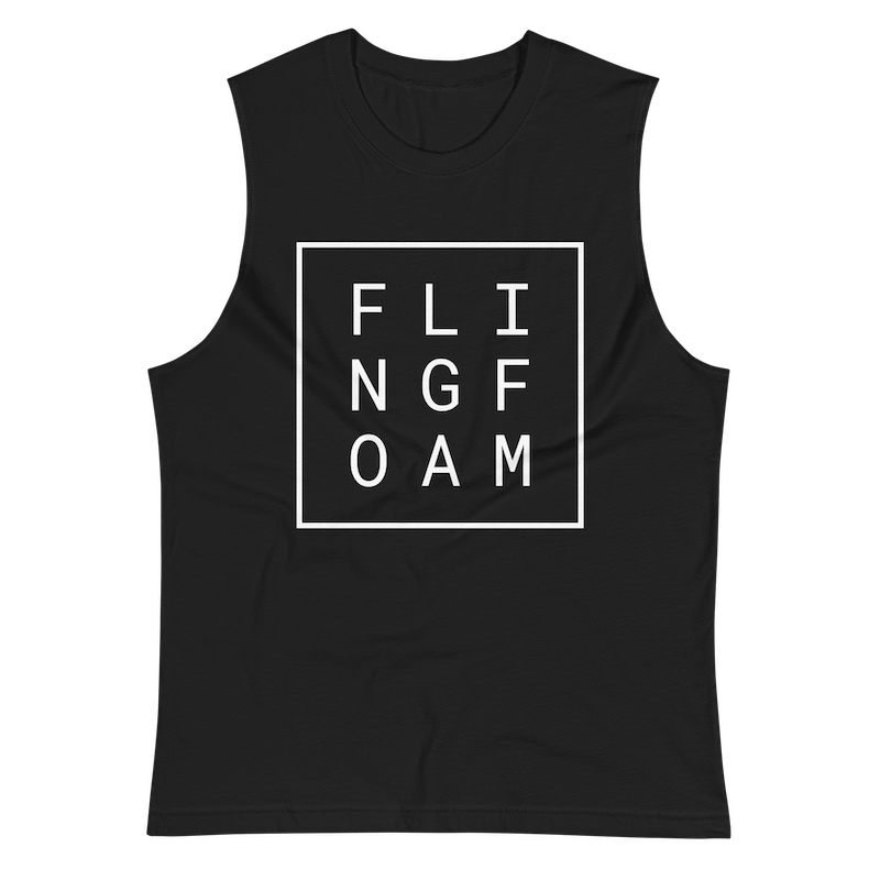 "FLINGFOAM" Muscle Shirt in Black